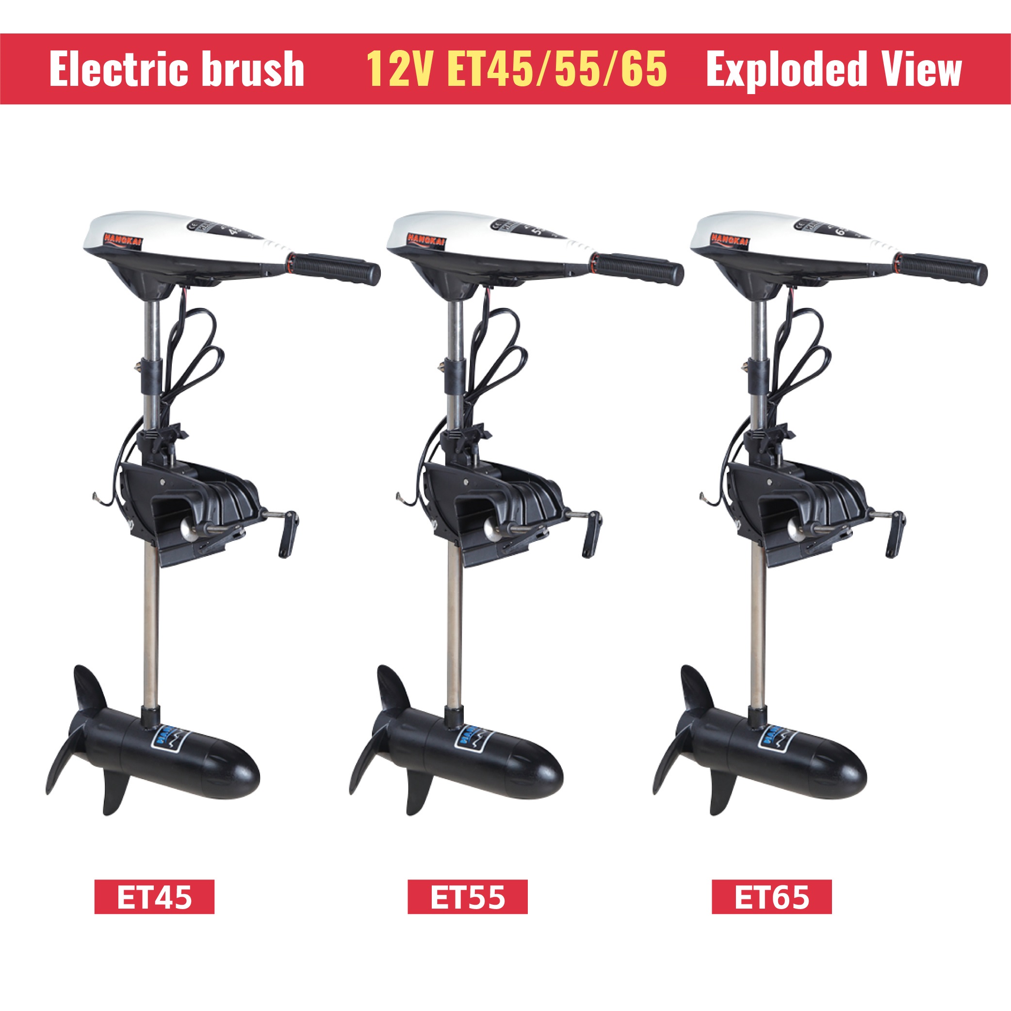 Yüksek Güçlü 12V 65LB İtme Güc - Fishing Boat Trolling Motor incelemesi ve fiyatı